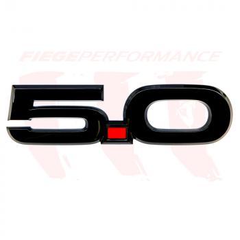 Emblem 5.0 Kotflügel links schwarz Ford Mustang